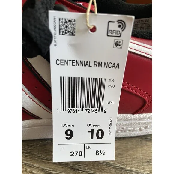 Adidas Centennial RM NCAA NC State Wolfpack Men’s Sz 9 Red IH5366 - Picture 6 of 6